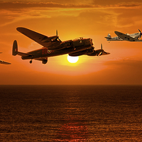 Buy canvas prints of The Battle of Britain Memorial Flight (RAFBBMF) by David Yeaman
