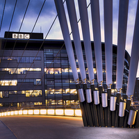 Buy canvas prints of  BBC at Media City by David Yeaman