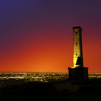 Buy canvas prints of Peel Monument at Dusk by David Yeaman