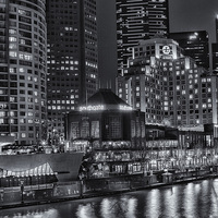 Buy canvas prints of Melbourne in Mono by Pauline Tims