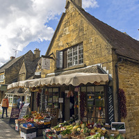 Buy canvas prints of Broadway Deli, Cotswolds by Pauline Tims