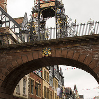 Buy canvas prints of Eastgate and Eastgate clock Chester, Cheshire, U.K by Pauline Tims