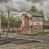 Buy canvas prints of  Signal Box at Northiam Station Sussx UK by Pauline Tims