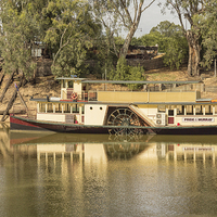Buy canvas prints of  Pride of the Murray paddle steamer at Echuca by Pauline Tims