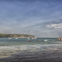 Buy canvas prints of  Swanage Bay by Pauline Tims