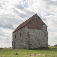 Buy canvas prints of  Saint Peters on the Wall Bradwell on Sea Essex by Pauline Tims