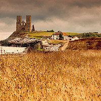 Buy canvas prints of Reculver Towers, Kent, UK by Pauline Tims