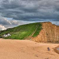 Buy canvas prints of East Cliff, West Bay, Dorset, UK by Pauline Tims