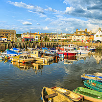 Buy canvas prints of West Bay, harbour, Dorset , UK by Pauline Tims