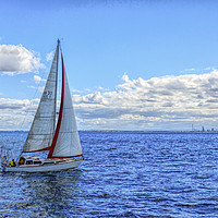 Buy canvas prints of Sailing, Port Phliip Bay, Melbourne by Pauline Tims