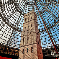 Buy canvas prints of Coop's Shot Tower at Melbourne Central by Pauline Tims