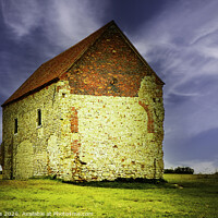 Buy canvas prints of Saint Peter's on the Wall, Bradwell on Sea by Pauline Tims