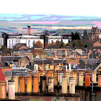 Buy canvas prints of Edinburgh Rooftops by Julie Ormiston