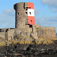 Buy canvas prints of Archirondel Tower Jersey by Julie Ormiston