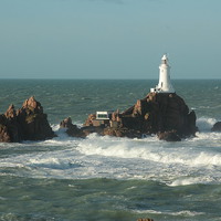 Buy canvas prints of Corbiere Lighthouse by Julie Ormiston