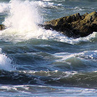 Buy canvas prints of Stormy Waters by Julie Ormiston