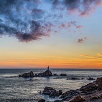 Buy canvas prints of  Corbiere Lighthouse Jersey. by Julie Ormiston
