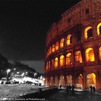 Buy canvas prints of Colosseum, Rome by Tom Hard