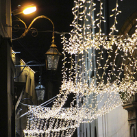 Buy canvas prints of  Christmas Lights in Dublin by Tom Hard