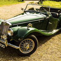 Buy canvas prints of  Classic MG by Tom Hard