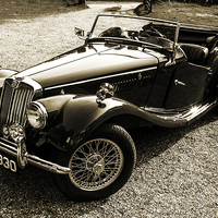 Buy canvas prints of  Classic MG by Tom Hard