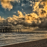 Buy canvas prints of Spotlight on the Pier by Tom Hard