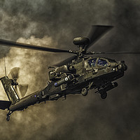 Buy canvas prints of Apache Attack Helicopter by Tom Hard