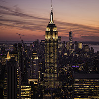 Buy canvas prints of New York City Sunset by Tom Hard