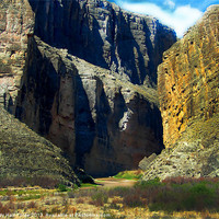 Buy canvas prints of Big Bend Santa Elena Canyon by Judy Hall-Folde