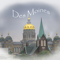Buy canvas prints of Des Moines Capitol by Judy Hall-Folde