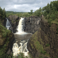 Buy canvas prints of  High Falls Grand Portage MN by Judy Hall-Folde