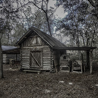 Buy canvas prints of Tool Shed by Judy Hall-Folde