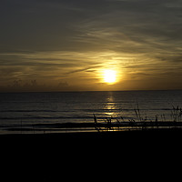 Buy canvas prints of Sunrise on Ormond Beach by Judy Hall-Folde