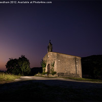 Buy canvas prints of Mountain Chapel at Night (1) by Sean Needham