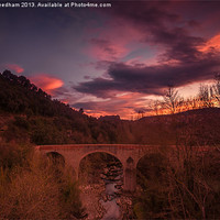 Buy canvas prints of Bridge at Sunset by Sean Needham
