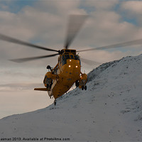 Buy canvas prints of Seaking Rescue Helicopter by P H