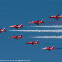 Buy canvas prints of Red Arrows by P H