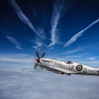 Buy canvas prints of Supermarine Spitfire Fighter by P H