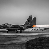 Buy canvas prints of F-15 Eagle Afterburner by P H