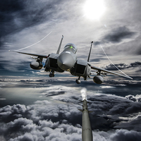 Buy canvas prints of F-15E Strike Eagle Fox3 by P H