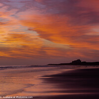 Buy canvas prints of Sunrise in Northumberland by P H