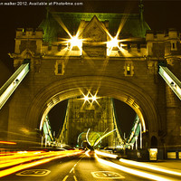 Buy canvas prints of London Bridge by Night by john walker