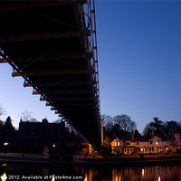 Buy canvas prints of Chester Suspension Bridge by john walker