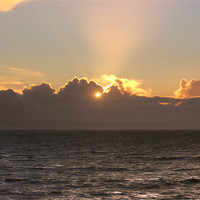 Buy canvas prints of Beautiful Sunset at Nash Point, Vale of Glamorgan by Elaine Steed