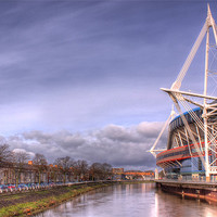 Buy canvas prints of Millennium Stadium, Cardiff by Elaine Steed