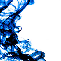 Buy canvas prints of Blue swirl smoke by Andrew Ley