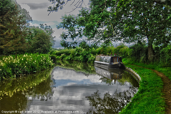 narrowboat oxford canal Picture Board by carl blake