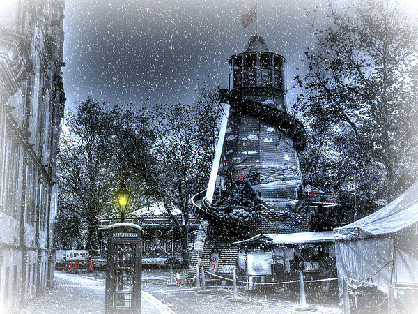 winter comes to st giles Picture Board by carl blake
