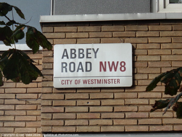 abbey road Picture Board by carl blake