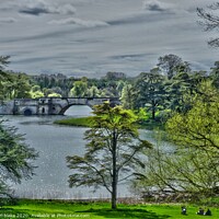 Buy canvas prints of blenhem bridge by carl blake